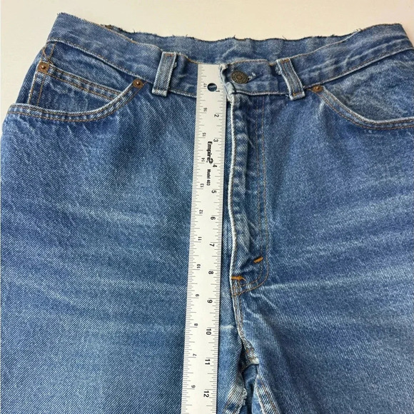 Vintage Levi’s Jeans Orange Tab Tapered Leg‎ High Rise Misses Size 12 Granny - Picture 11 of 12